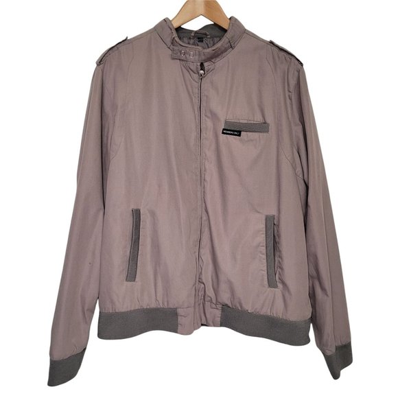 Members Only Other - Vintage Members Only Gray Racer Jacket Men's Large